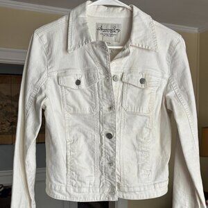 White Denim jacket by American Rag